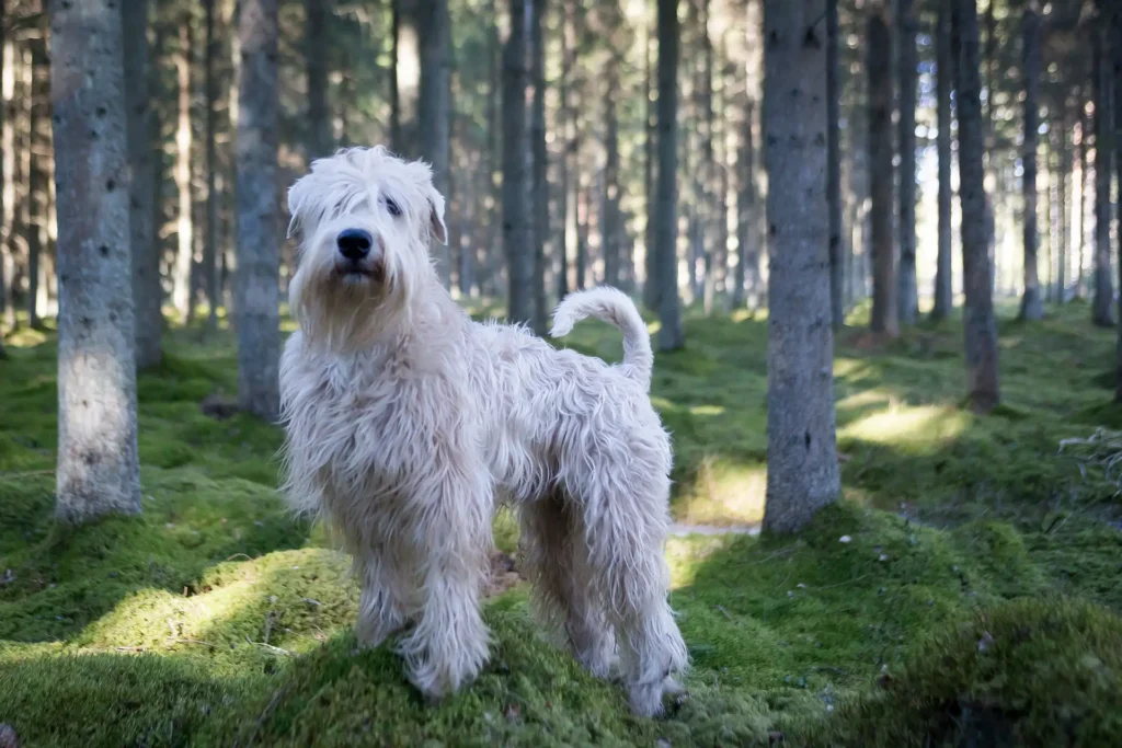 Dogs communicate using nonverbal language. This dog is evaluating something.